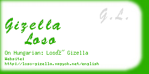 gizella loso business card